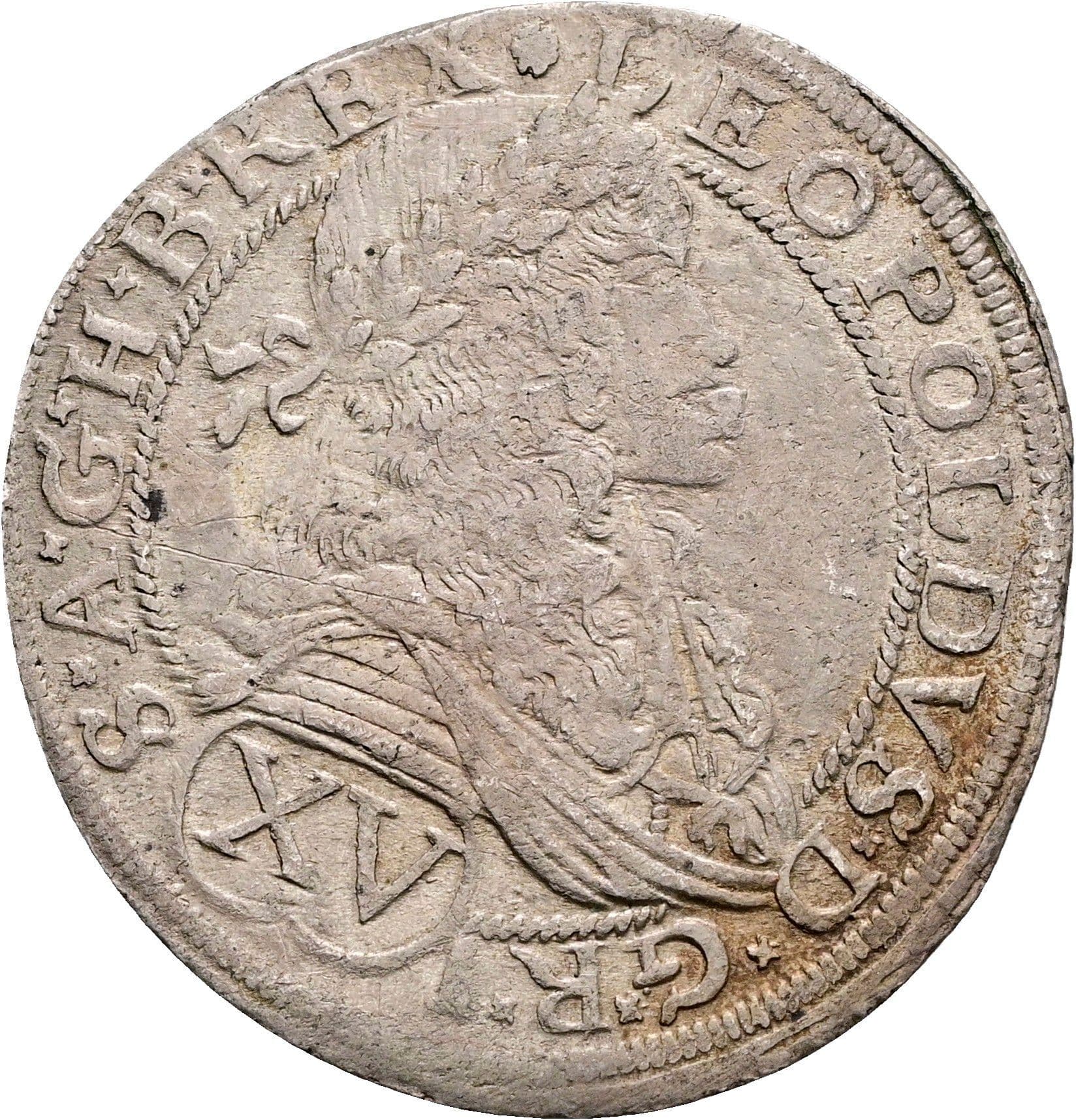 15 Kreuzer Leopold I. 1657-1705 Wien 1675 – Vorderseite