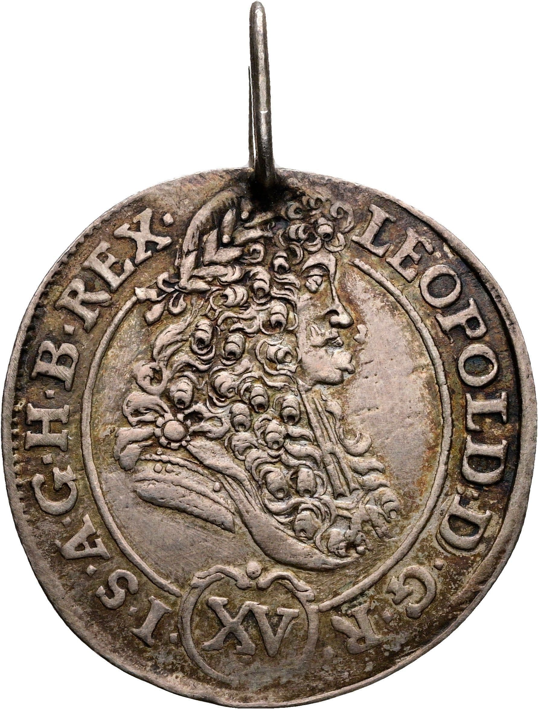 15 Kreuzer Leopold I. 1657-1705 Kremnitz 1693 KB – Vorderseite