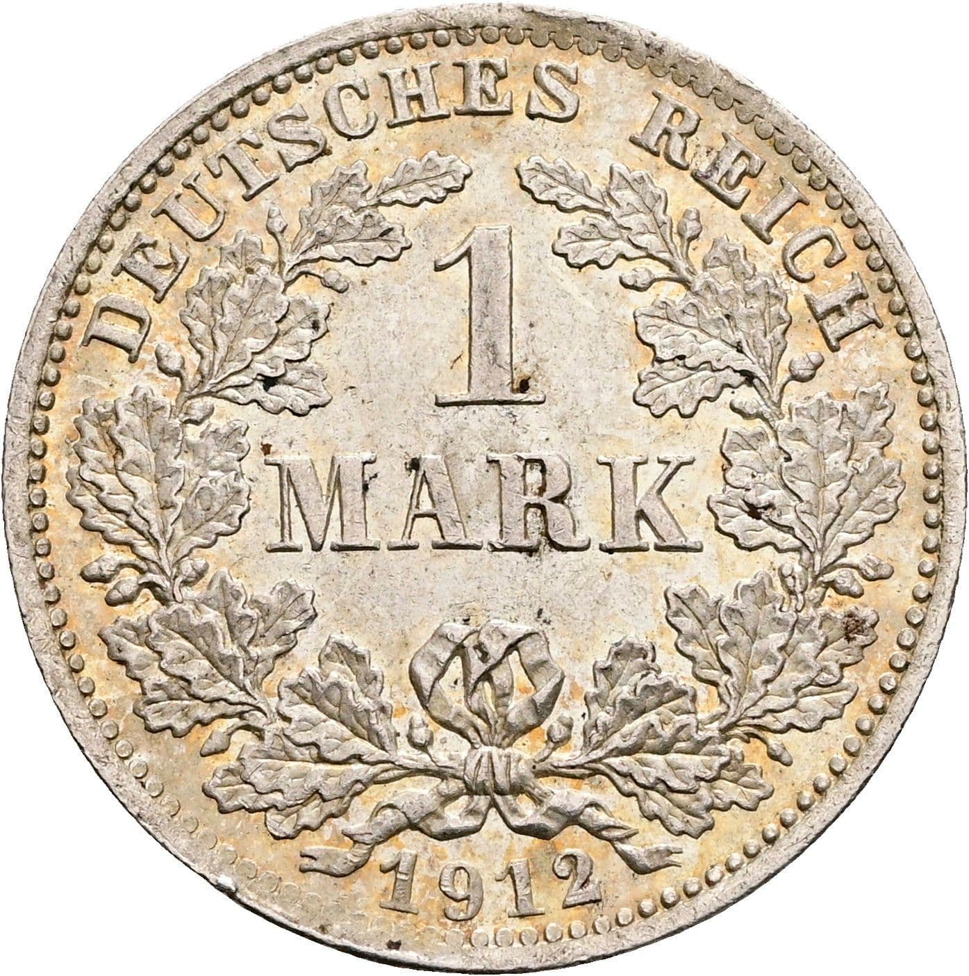 1 Mark 1912 D – Vorderseite