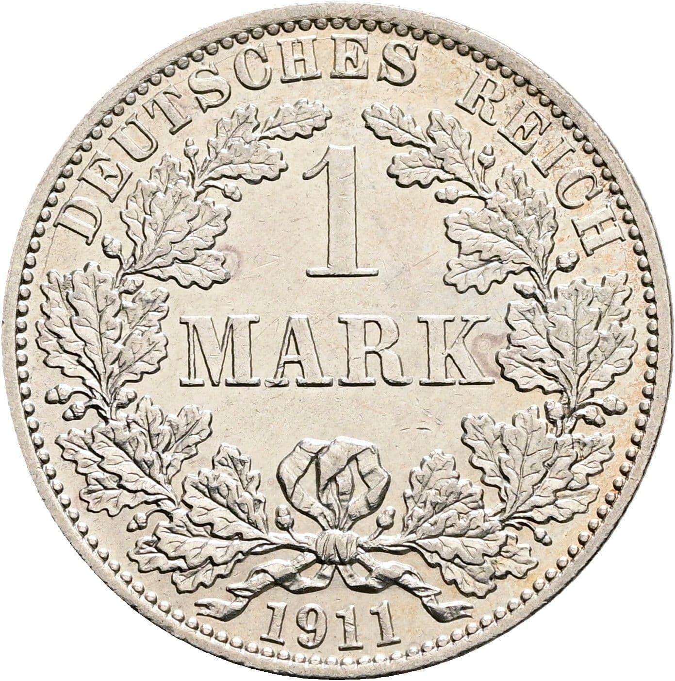 1 Mark 1911 A – Vorderseite