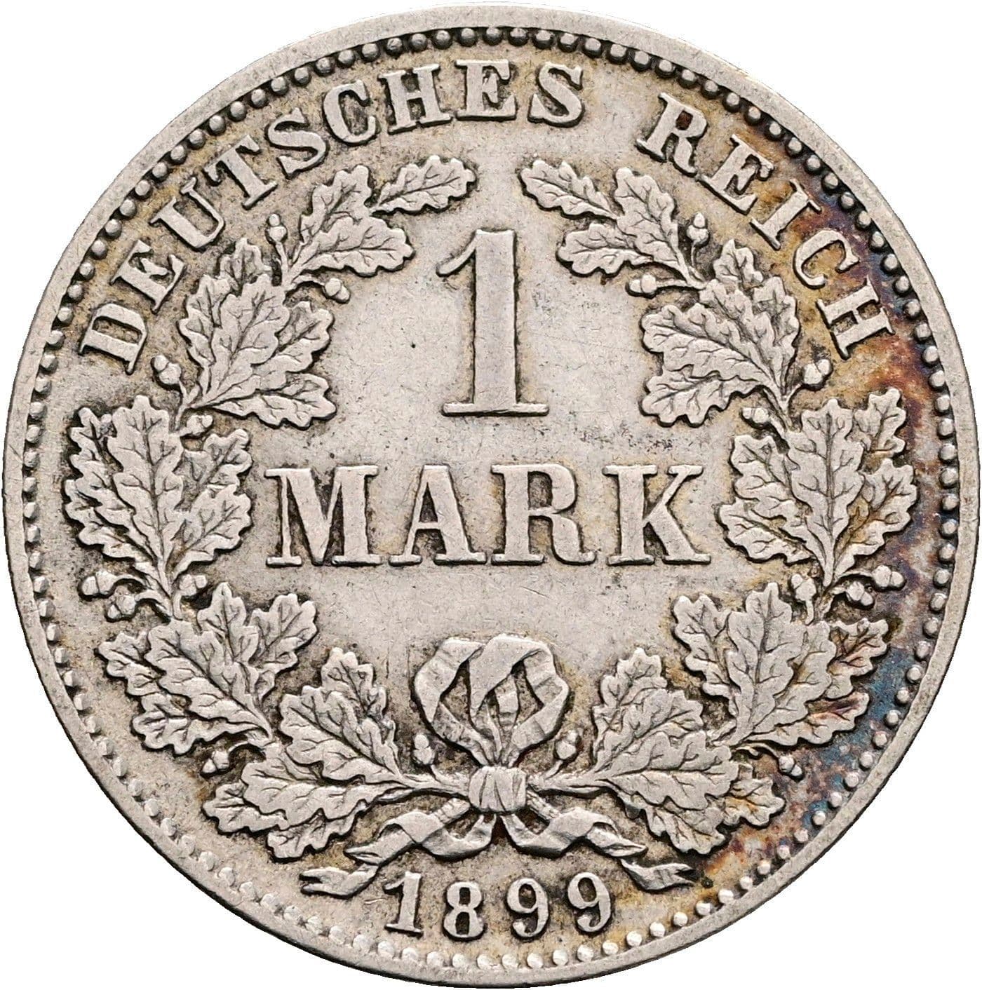 1 Mark 1899 D – Vorderseite