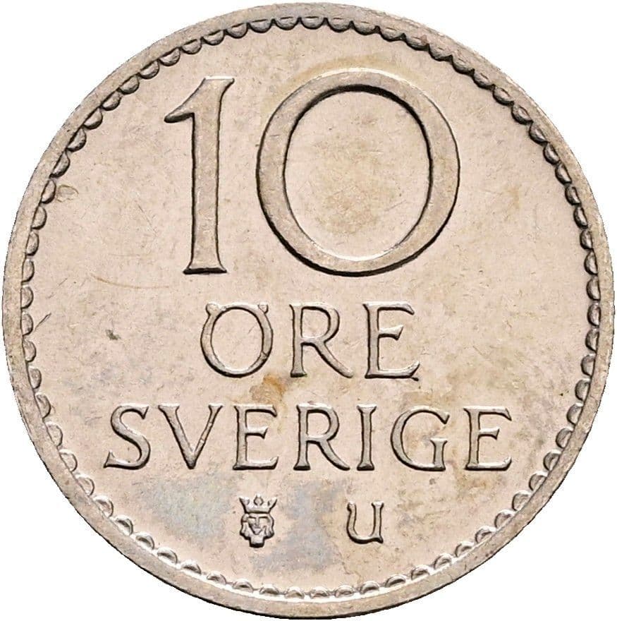 10 Öre Gustaf VI. Adolf 1950-1973 1967 – Vorderseite
