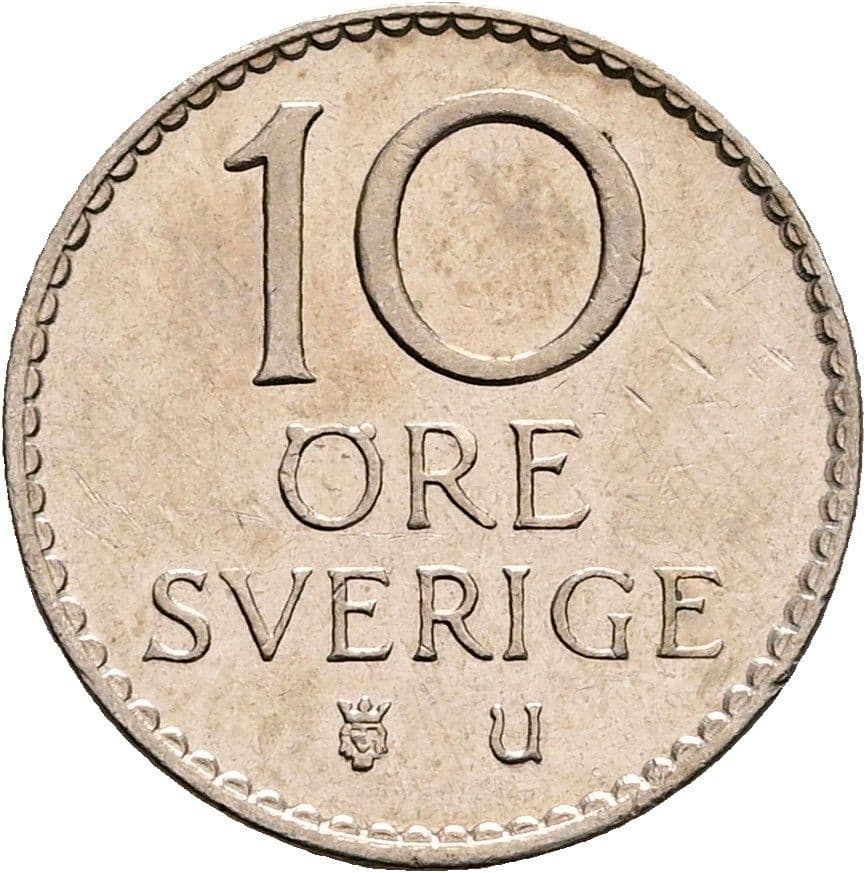 10 Öre Gustaf VI. Adolf 1950-1973 1962 – Vorderseite