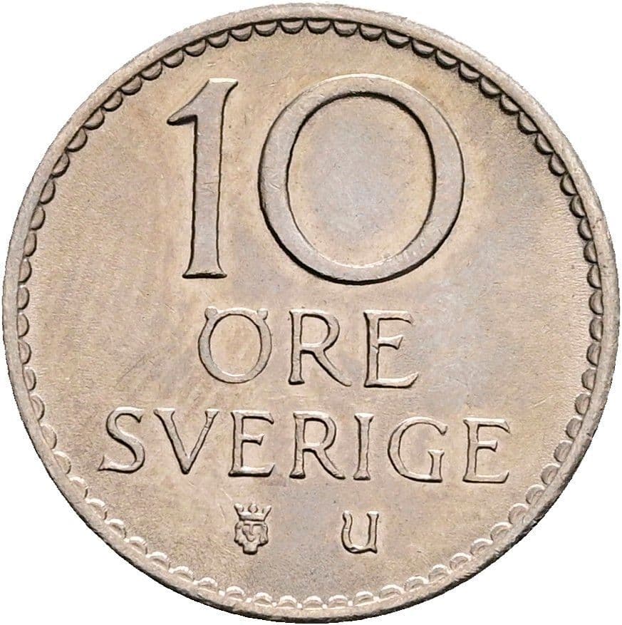 10 Öre Gustaf VI. Adolf 1950-1973 1965 – Vorderseite