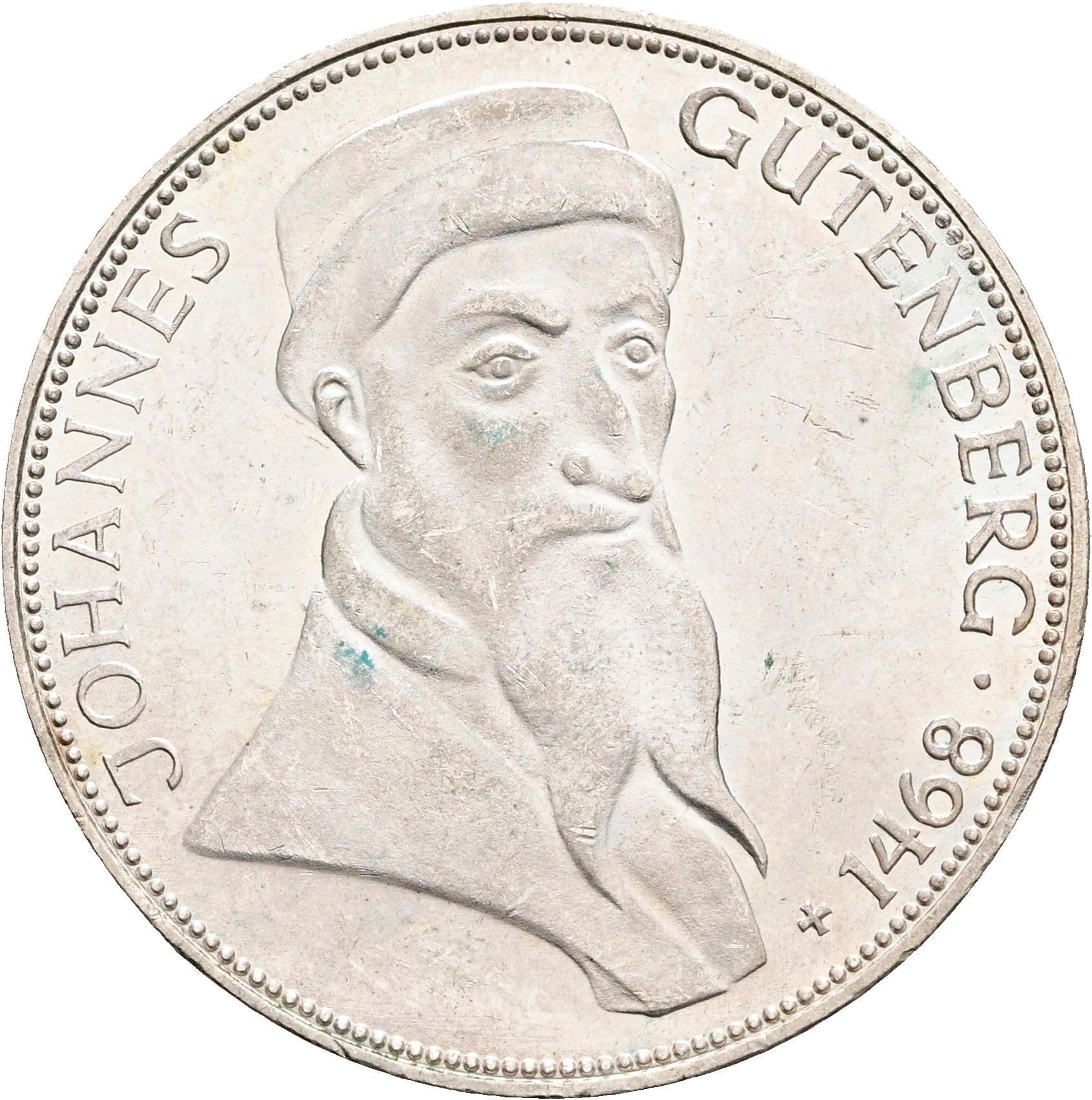 5 Mark Karlsruhe 1968 G – Vorderseite