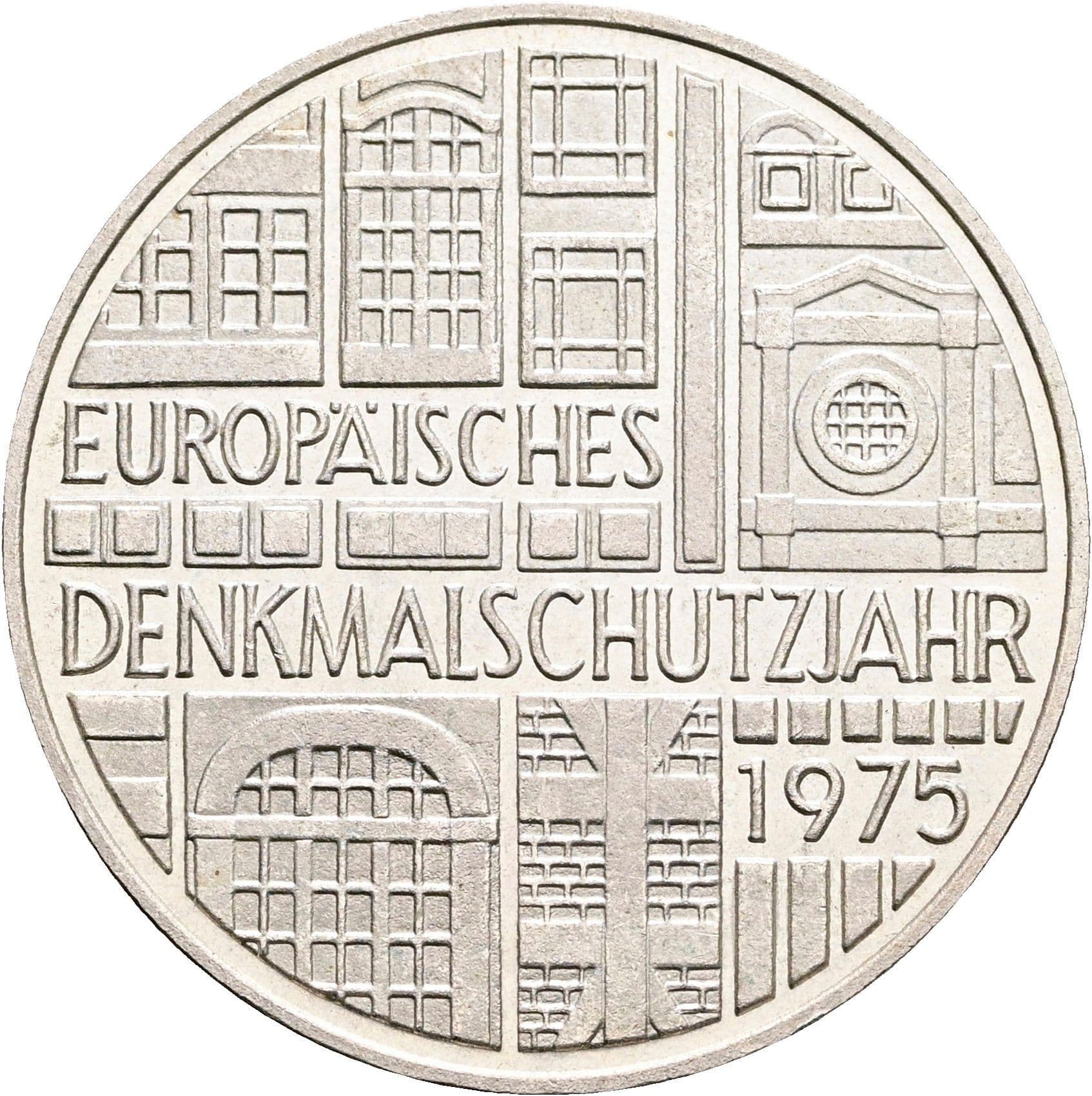 5 Mark Stuttgart 1975 F – Vorderseite