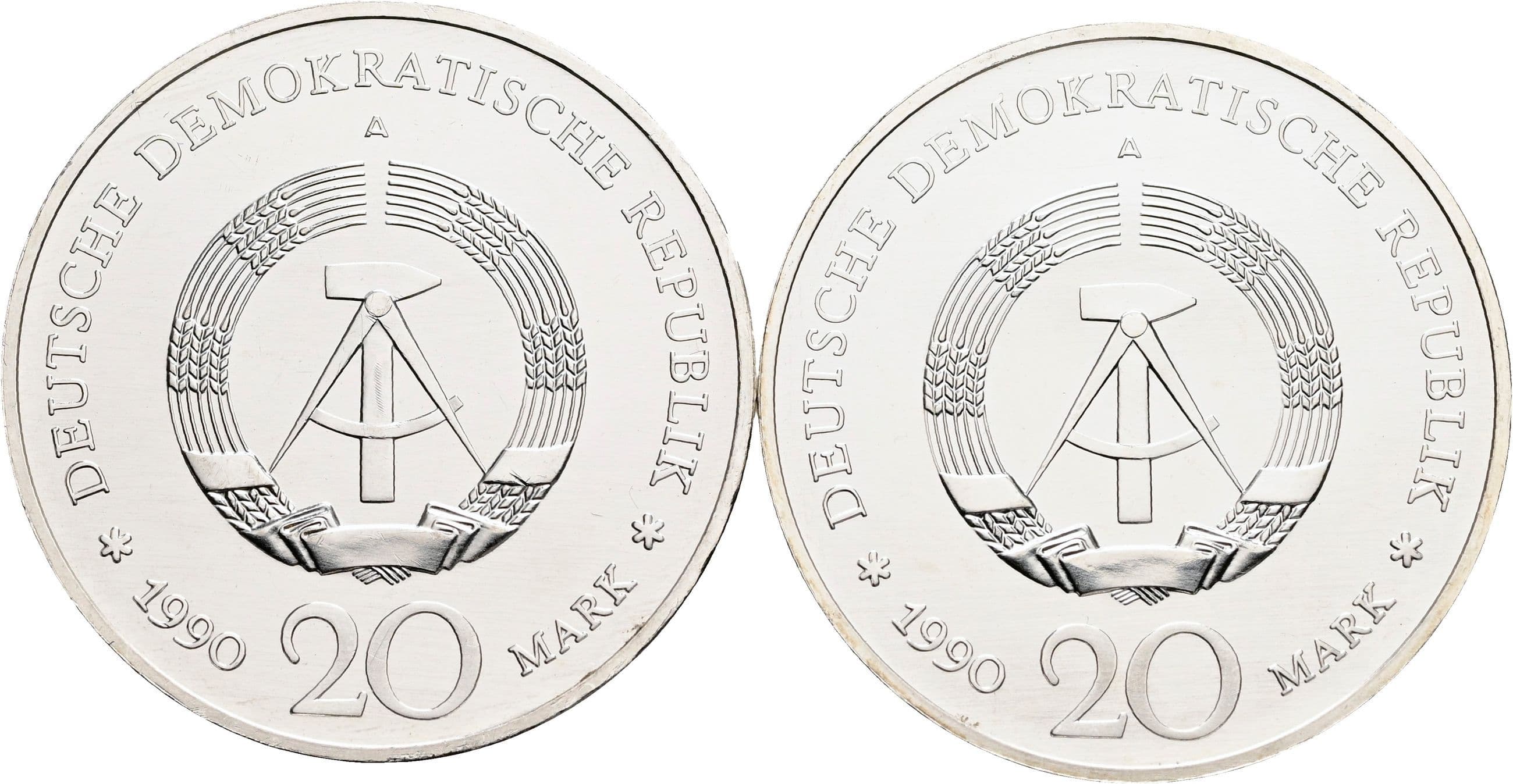 Lot 2 Stück 20 Mark