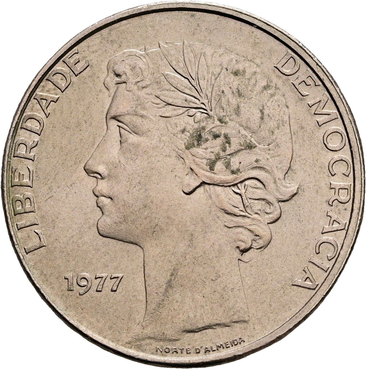 25 Escudos 1977 – Vorderseite