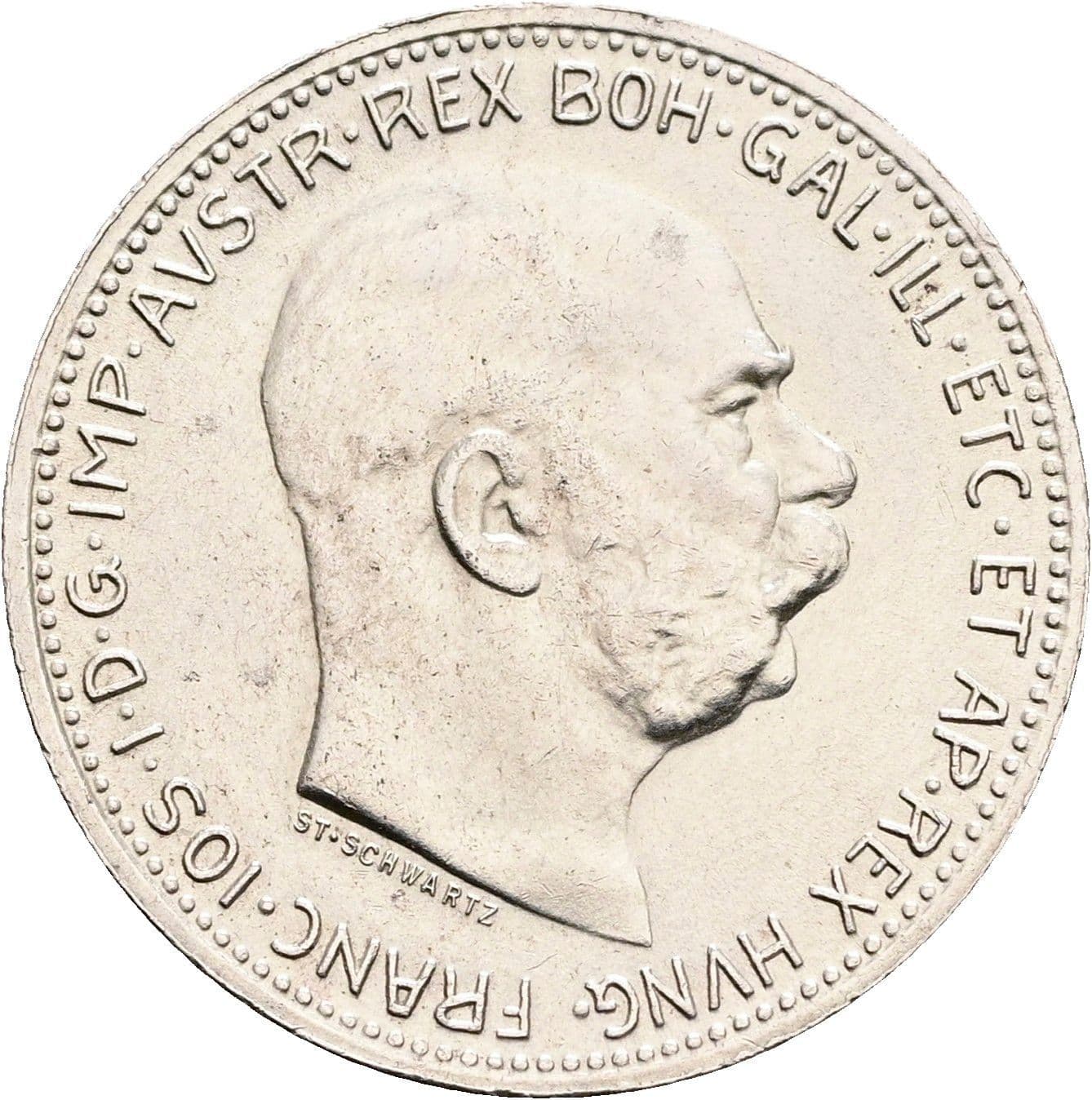 1 Krone Franz Joseph I. 1848-1916 1915 – Vorderseite