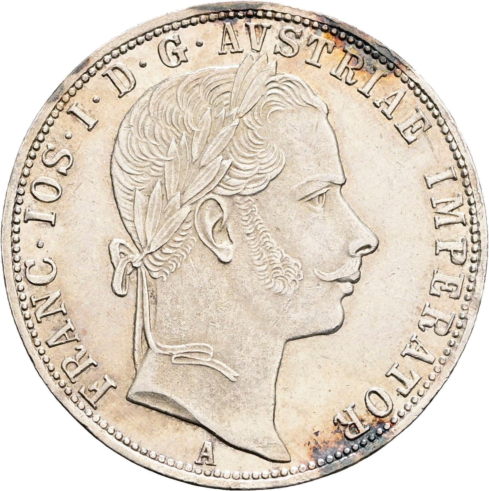 Gulden Franz Joseph I. 1848-1916 1860 A – Vorderseite