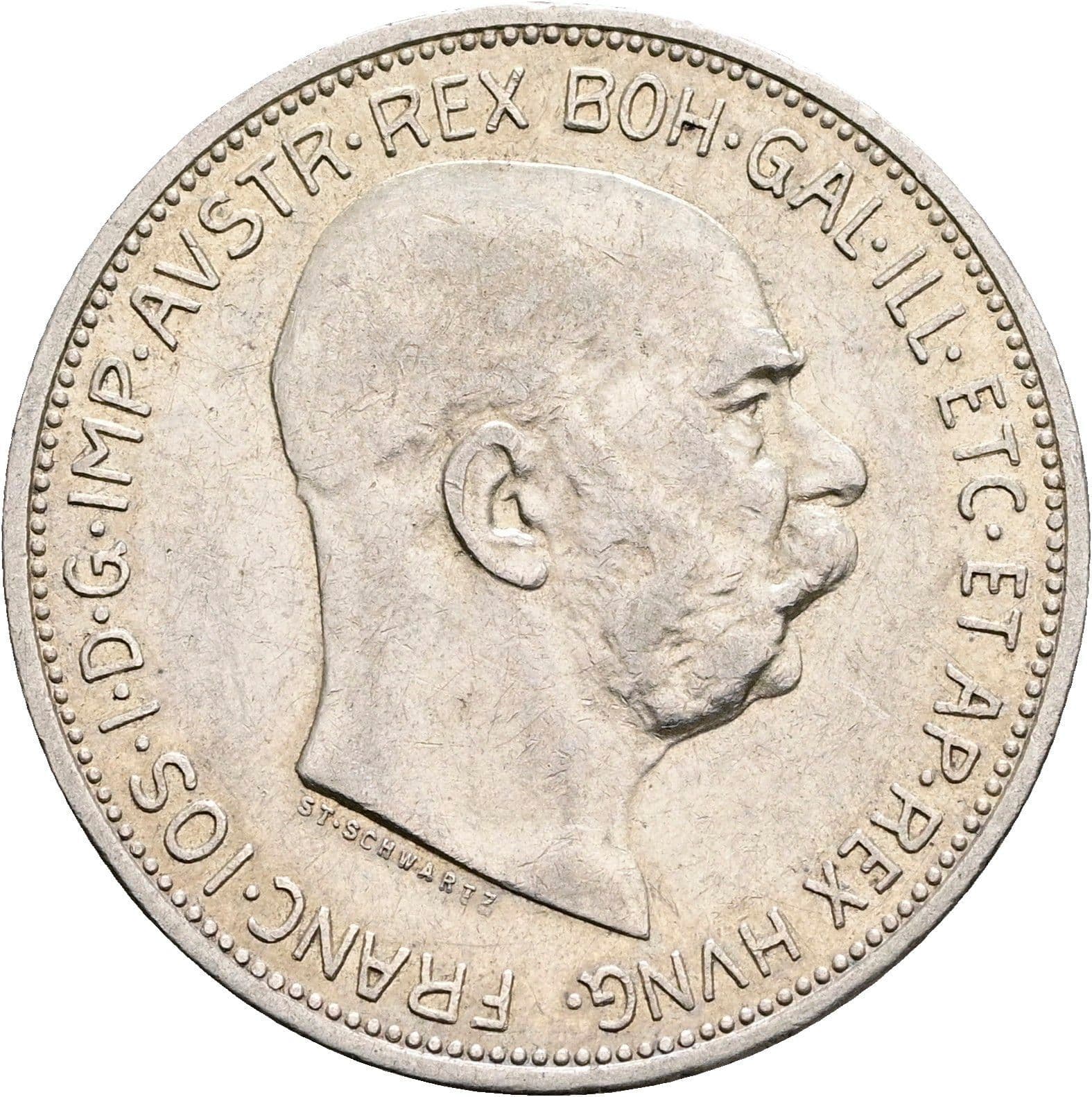 2 Kronen Franz Joseph I. 1848-1916 1912 – Vorderseite