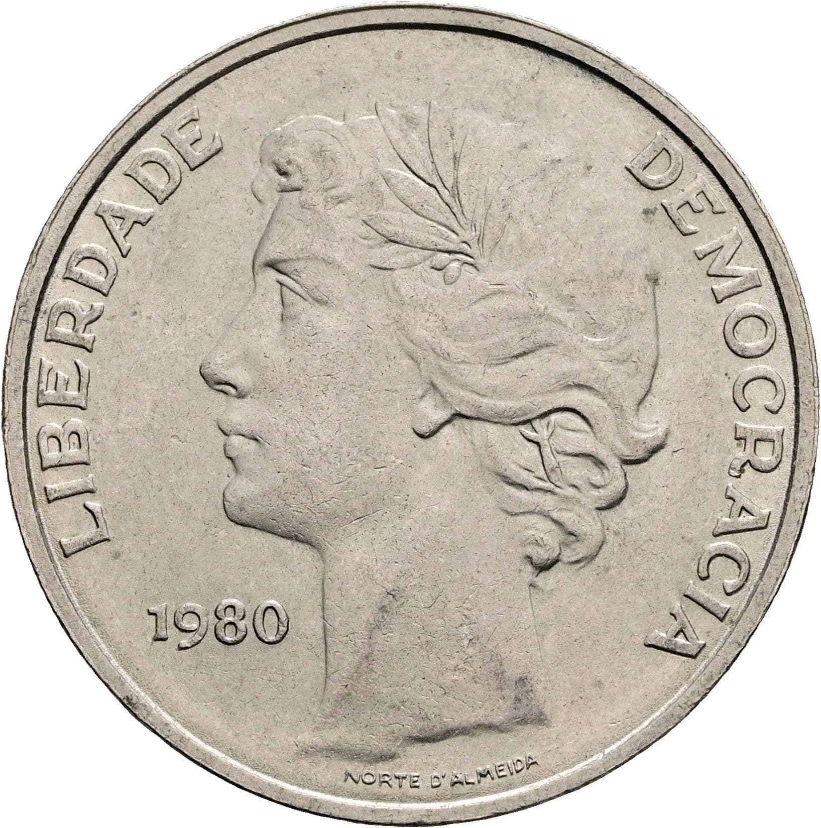 25 Escudos 1980 – Vorderseite