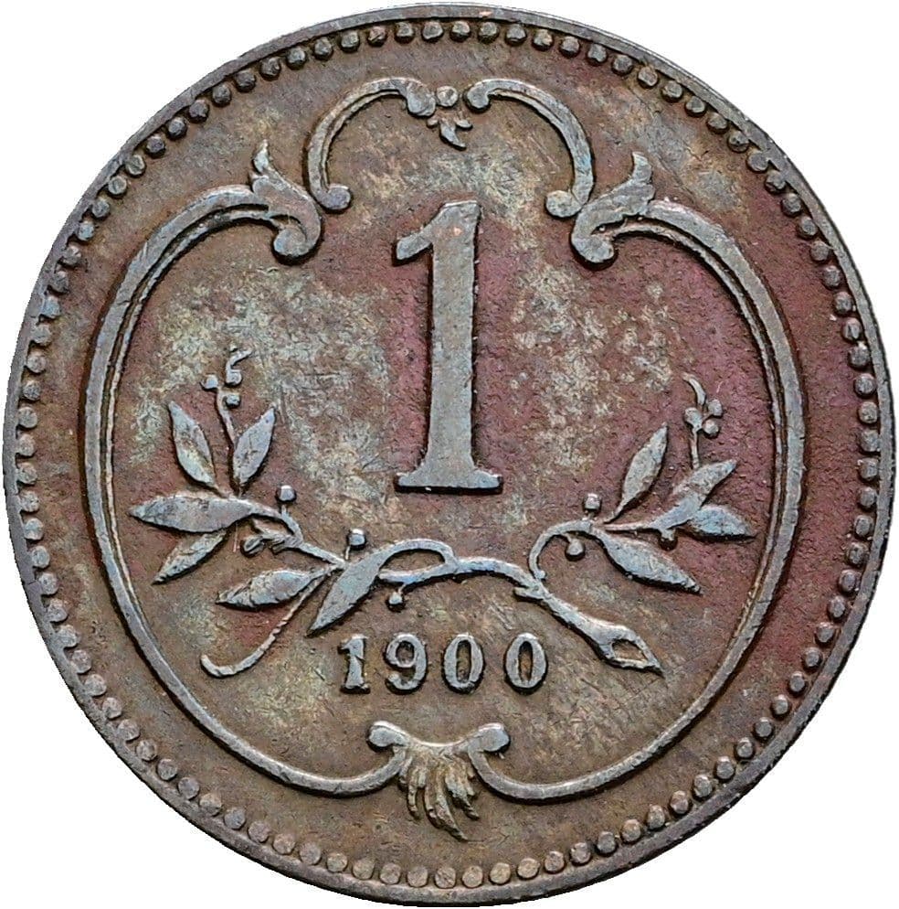 1 Heller Franz Joseph I. 1848-1916 1900 – Vorderseite