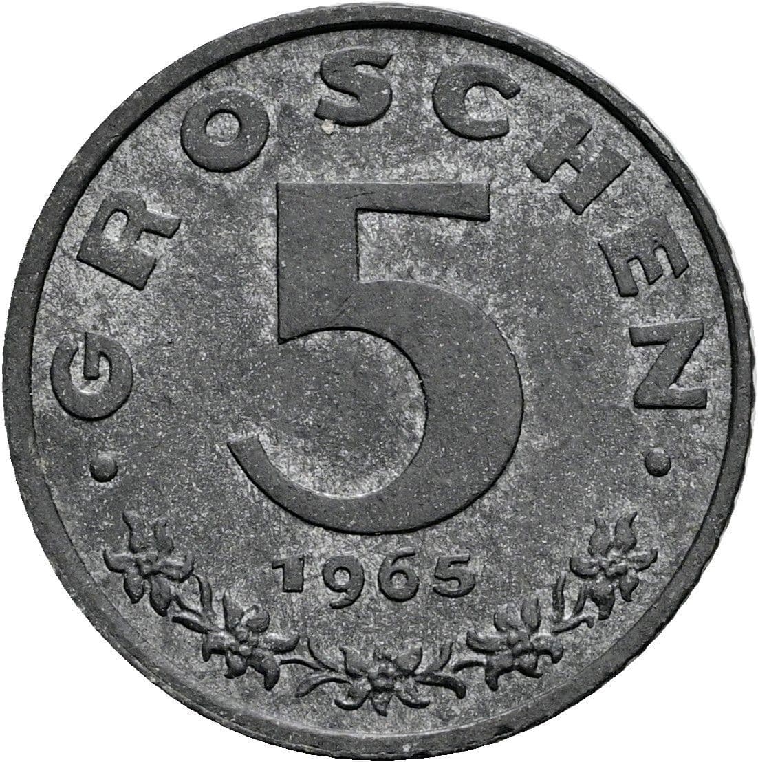 5 Groschen 1965 – Vorderseite