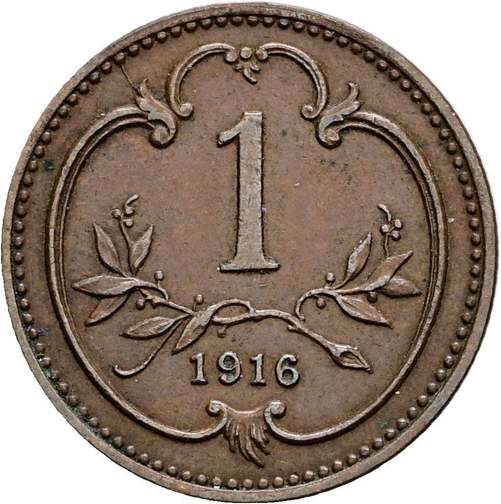 1 Heller Franz Joseph I. 1848-1916 1916 – Vorderseite