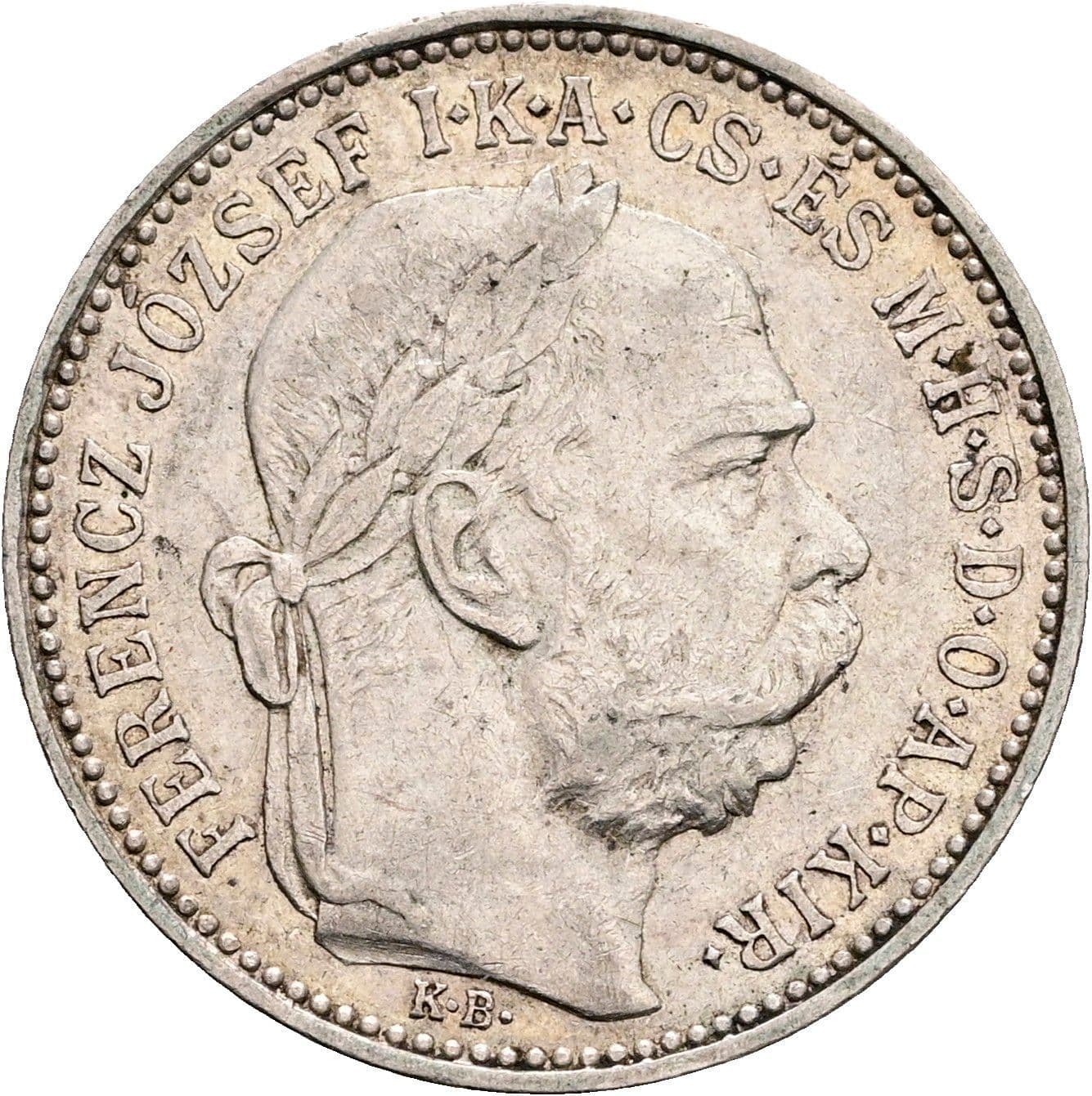 1 Korona Franz Joseph I. 1848-1916 1896 KB – Vorderseite