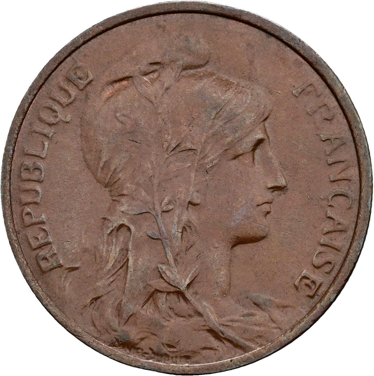 5 Centimes 1916 – Vorderseite