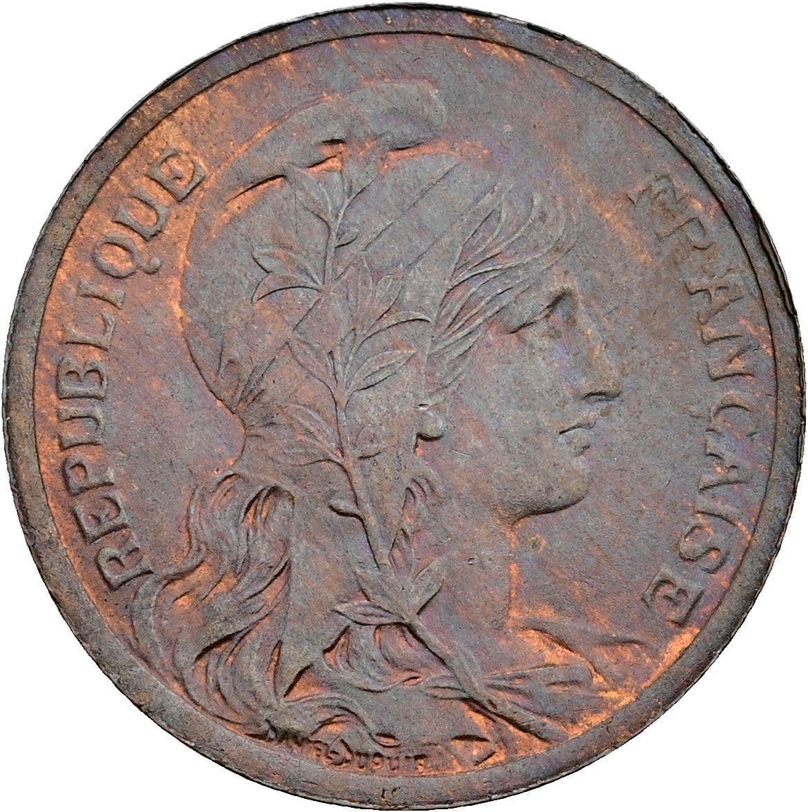 2 Centimes 1916 – Vorderseite