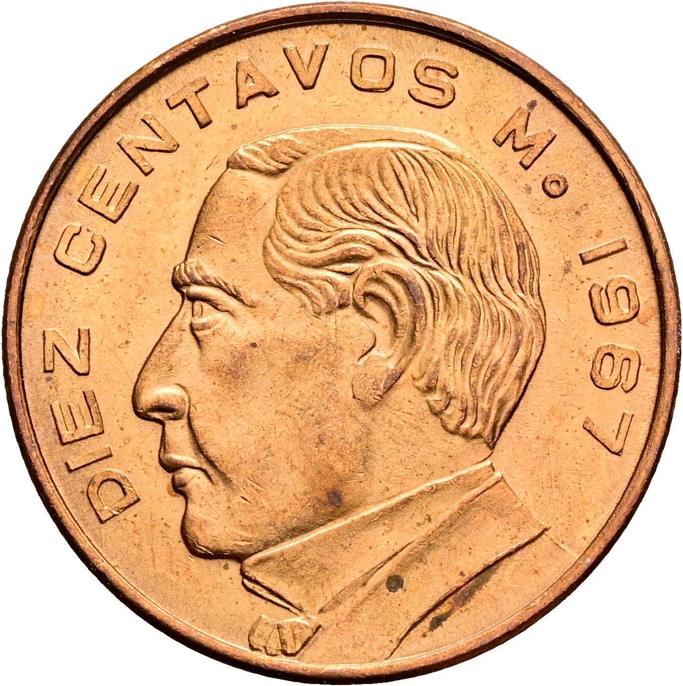 10 Centavos 1967 – Vorderseite