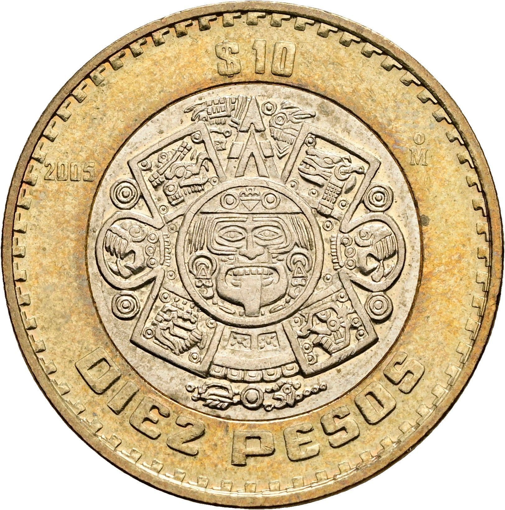 10 Pesos 2005 – Vorderseite