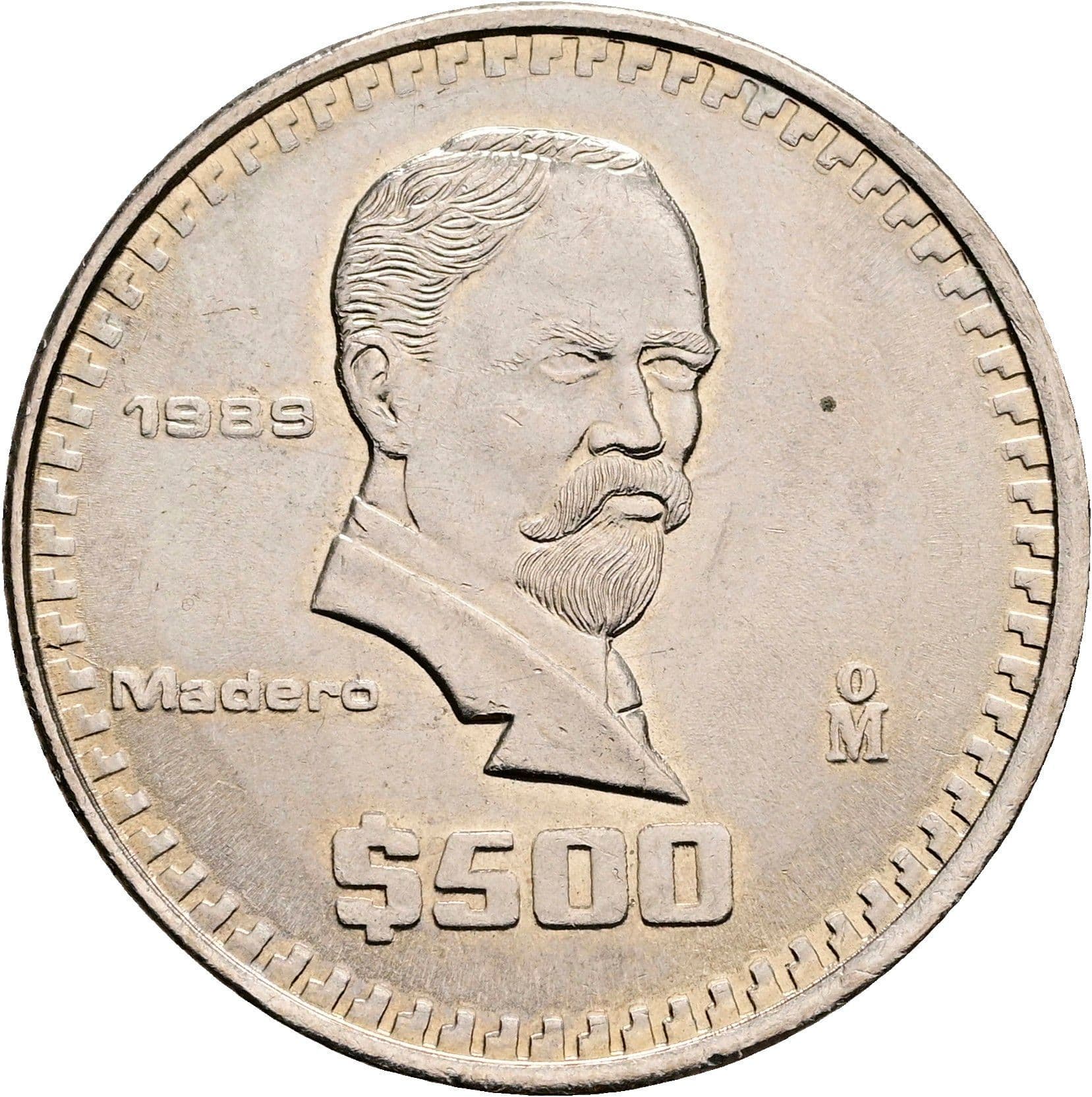 500 Pesos 1989 – Vorderseite