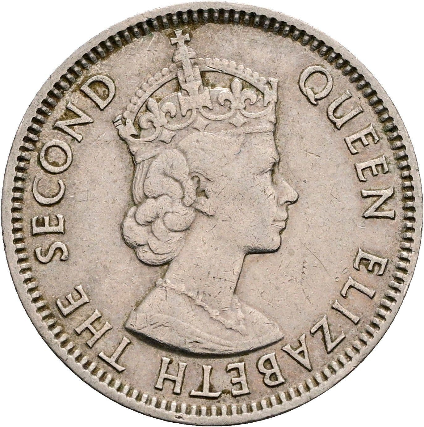 Half Rupee Elisabeth II. 1952-2022 1978 – Vorderseite