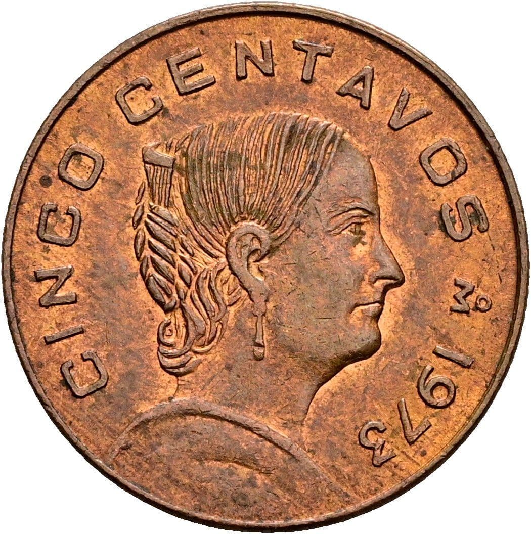 5 Centavos 1973 – Vorderseite