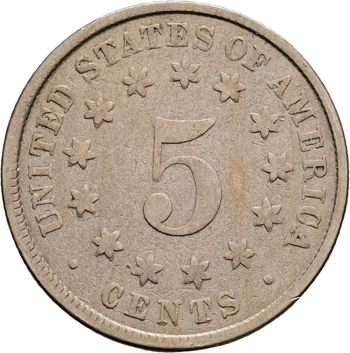 5 Cents 1882 – Vorderseite
