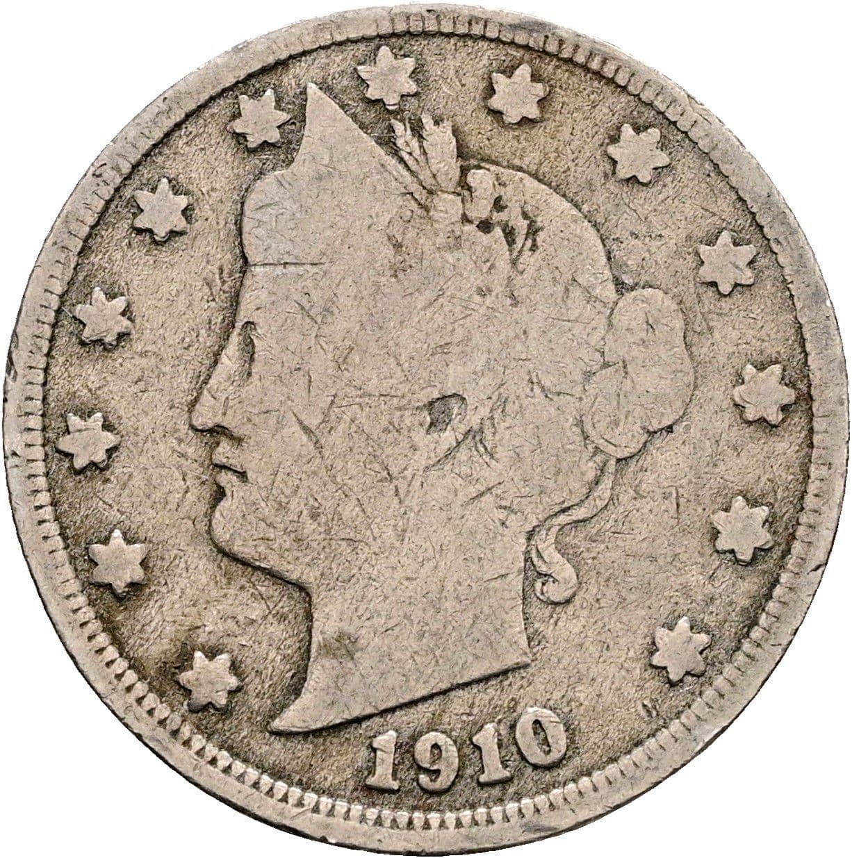 5 Cents 1910 – Vorderseite