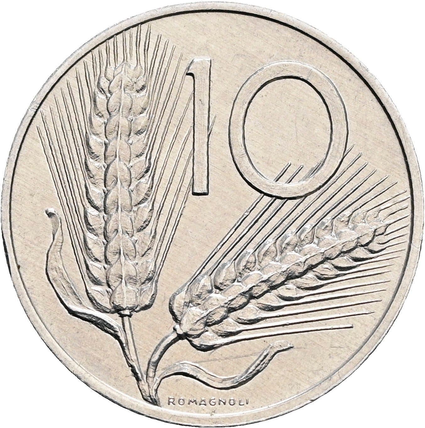 10 Lire 1972 – Vorderseite