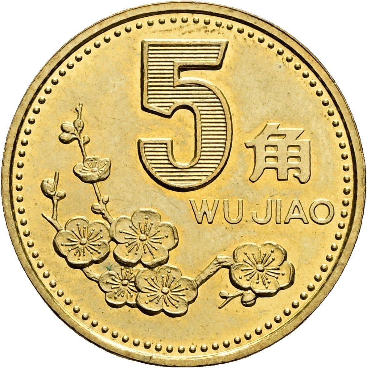 5 Jiao 2001 – Vorderseite