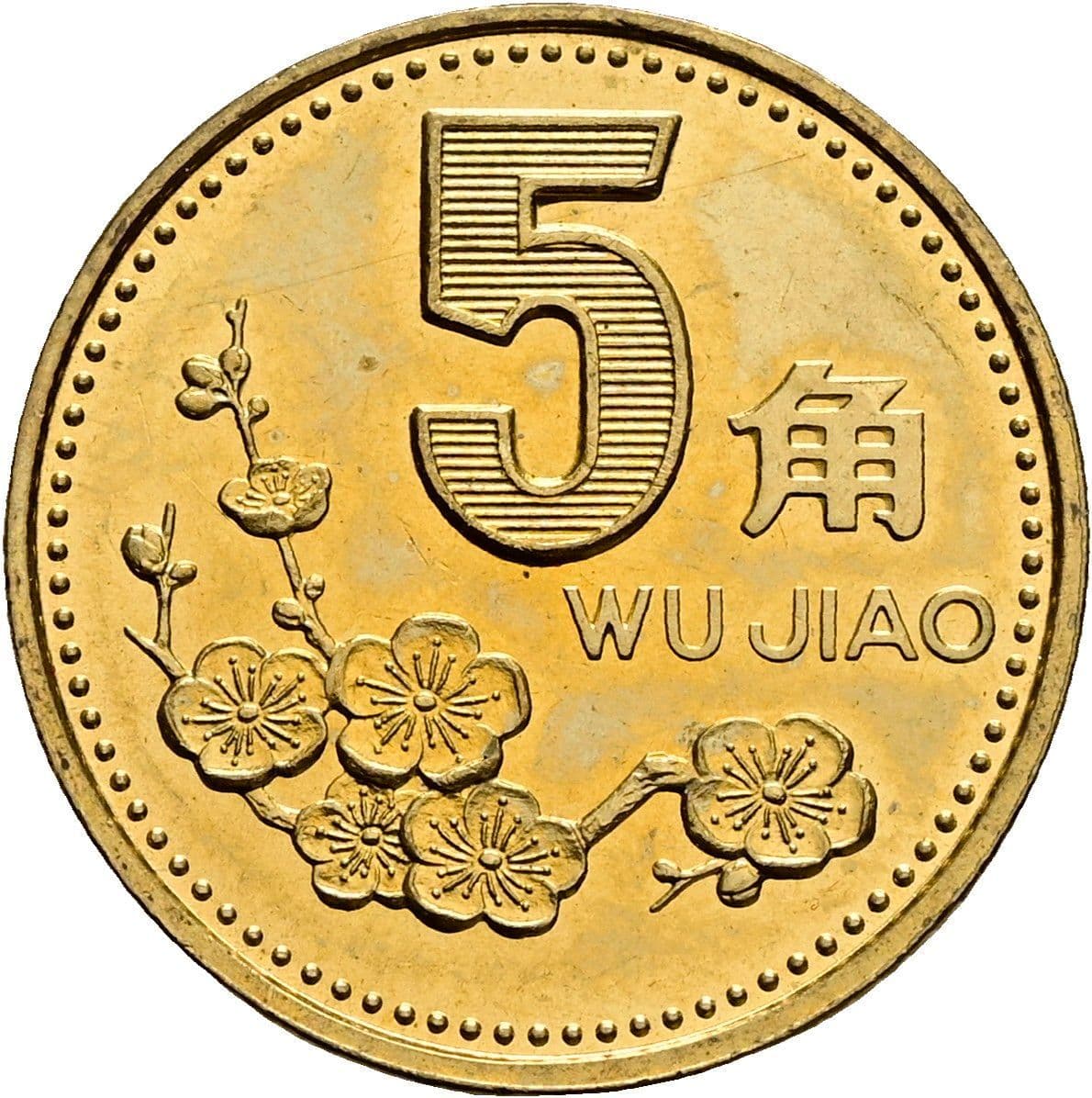5 Jiao 2001 – Vorderseite