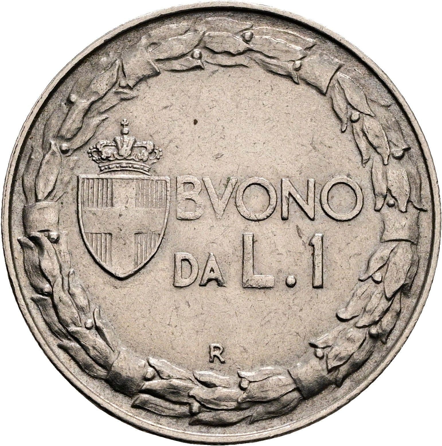 1 Lira Vittorio Emanuele III. 1900-1946 1922 – Vorderseite