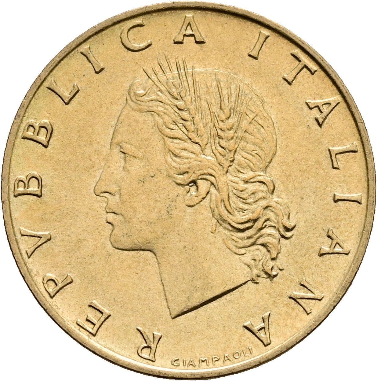 20 Lire 1970 – Vorderseite