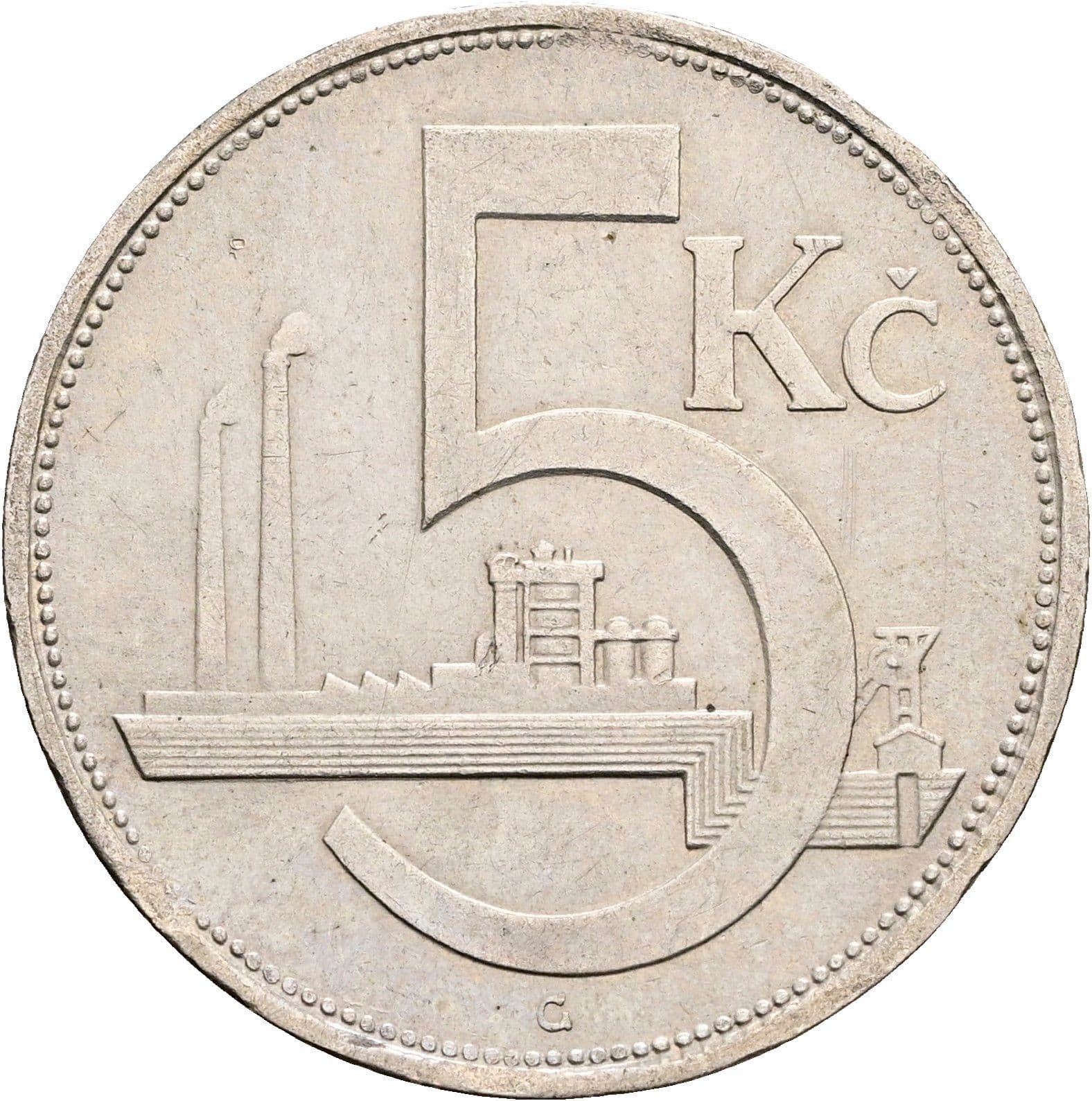 5 Korun 1928 – Vorderseite