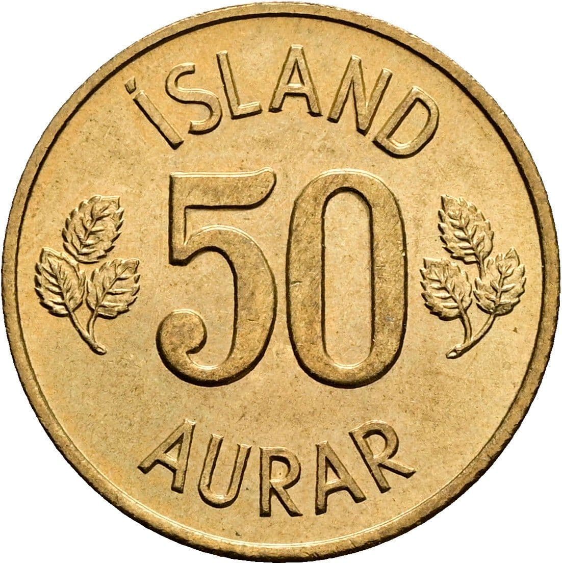 50 Aurar 1974 – Vorderseite