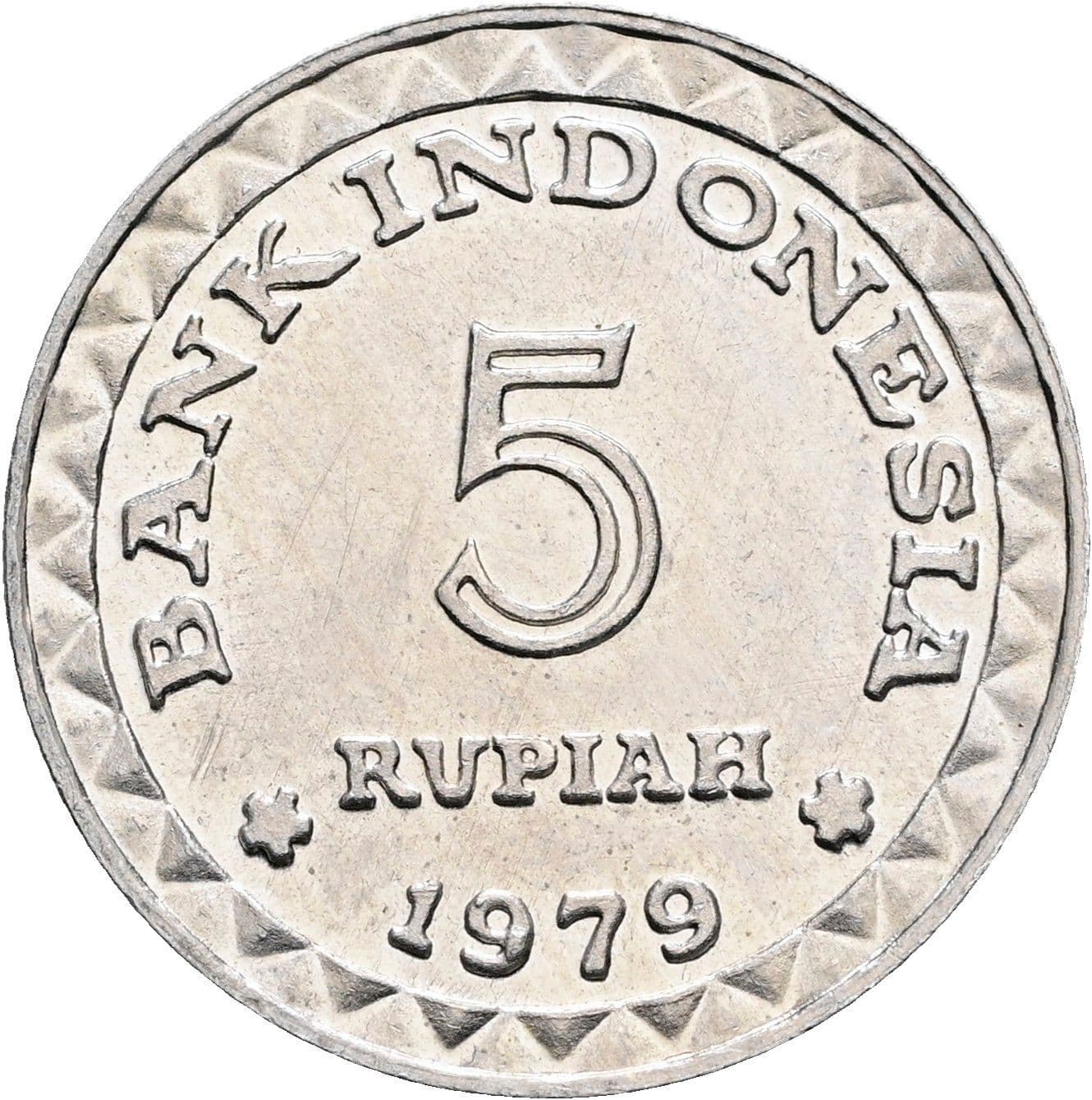 5 Rupiah 1979 – Vorderseite
