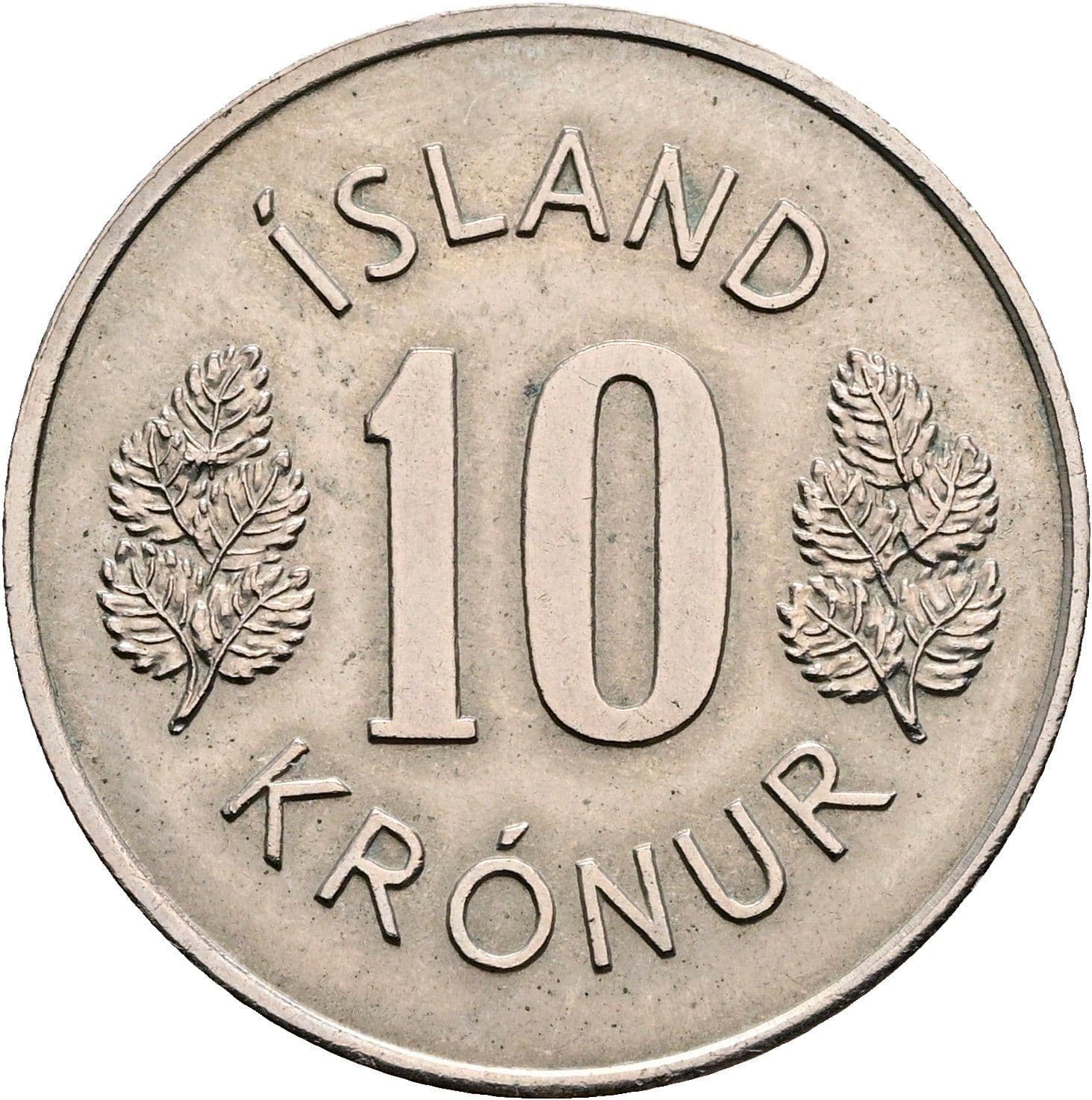 10 Kronur 1970 – Vorderseite