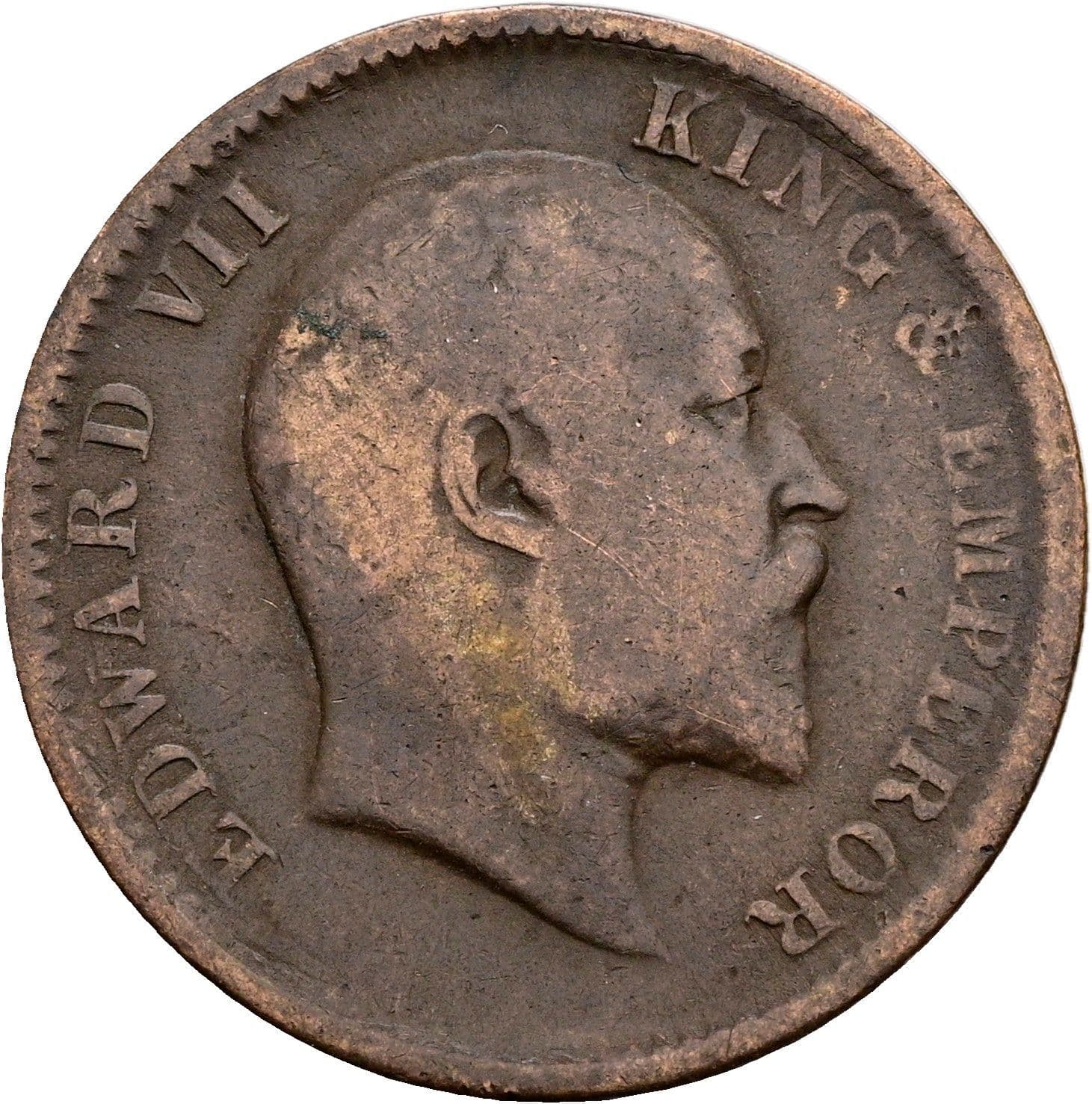 1/4 Anna Edward VII. 1901-1910 1910 – Vorderseite
