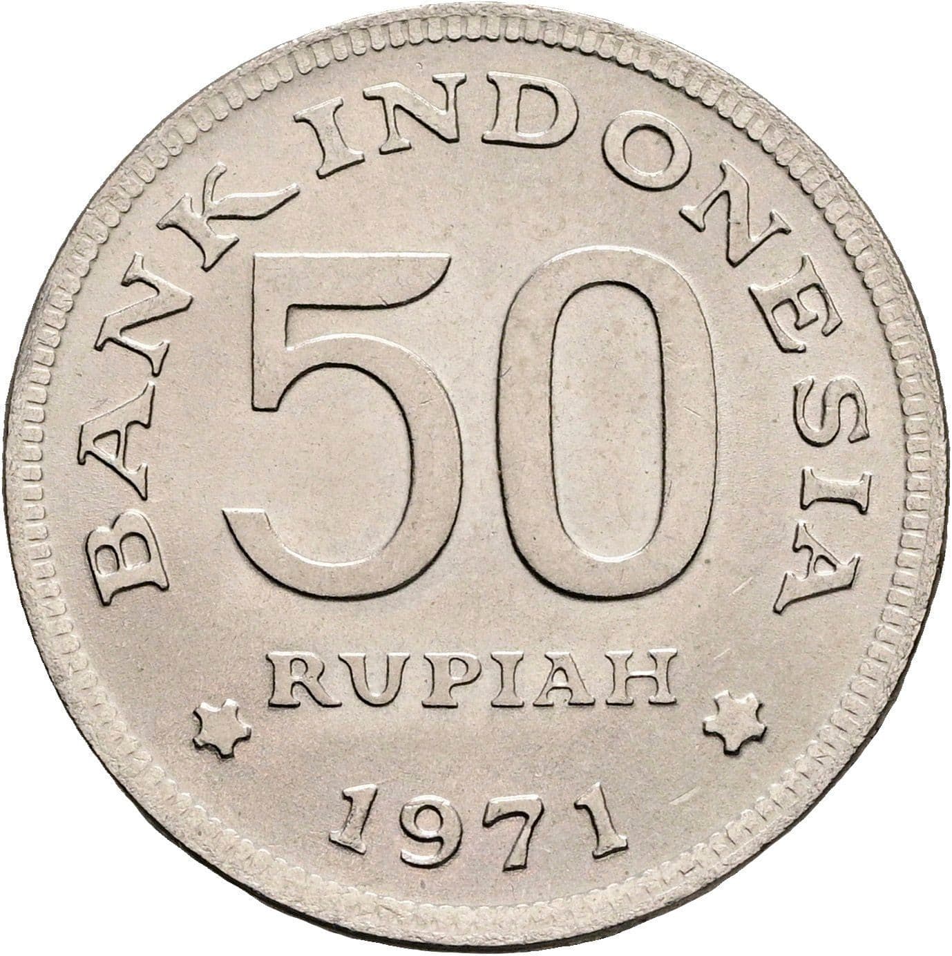 50 Rupiah 1971 – Vorderseite