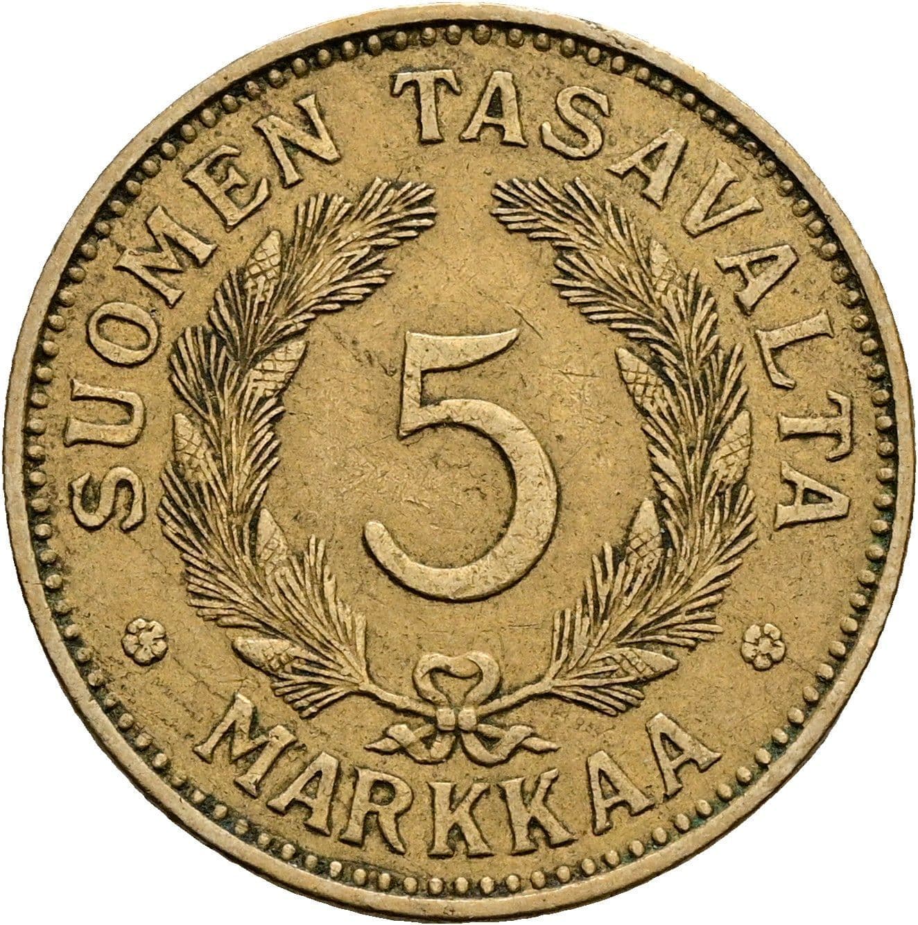5 Markkaa 1940 S – Vorderseite