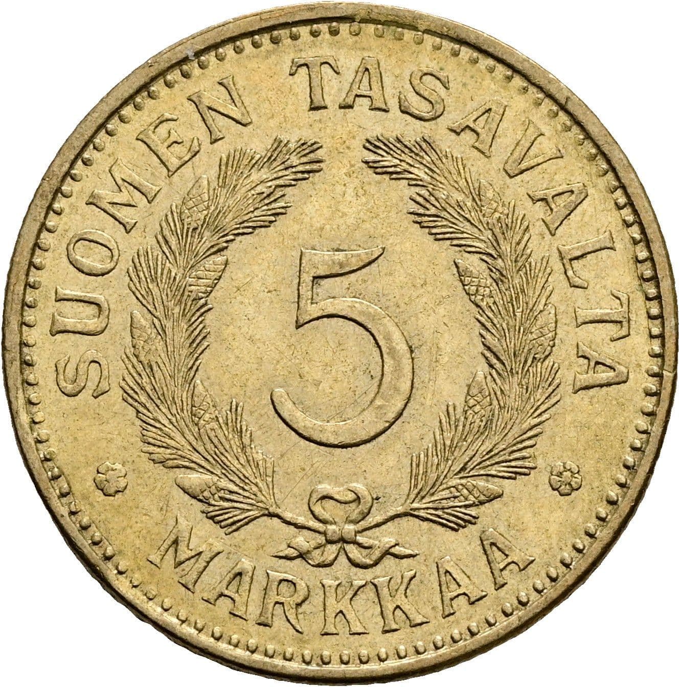 5 Markkaa 1941 S – Vorderseite