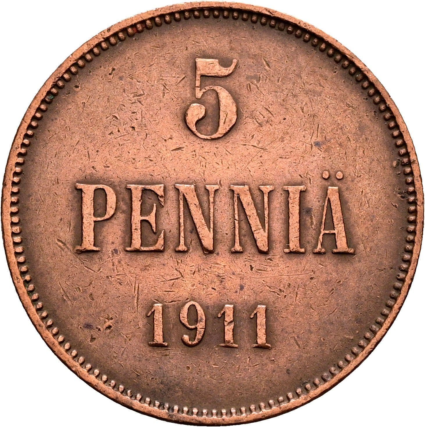 5 Penniä