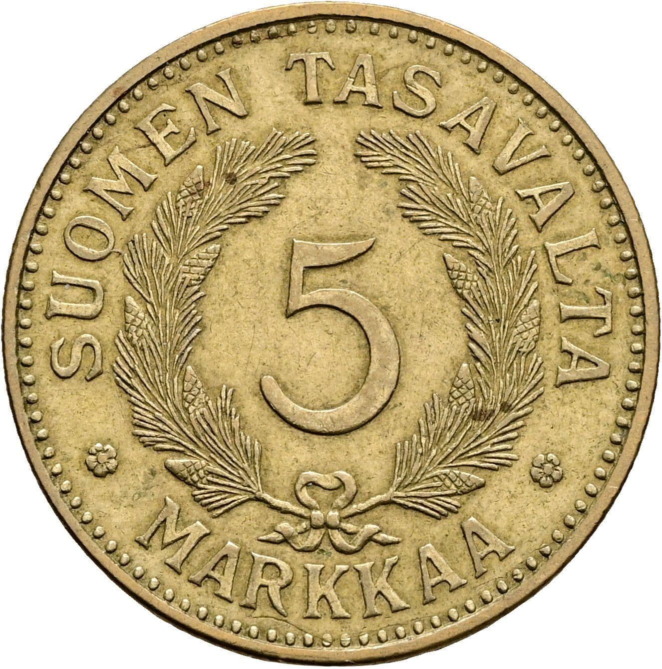 5 Markkaa 1941 S – Vorderseite
