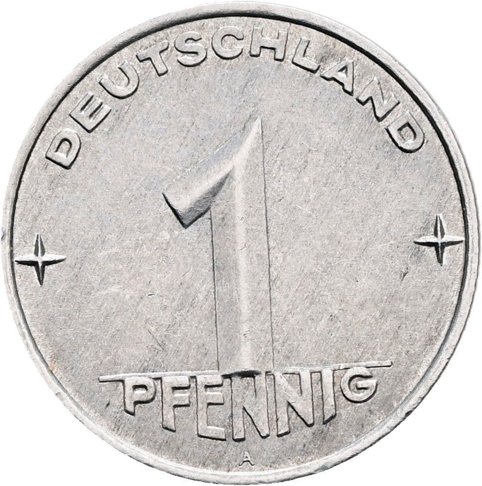 1 Pfennig 1953 A – Vorderseite