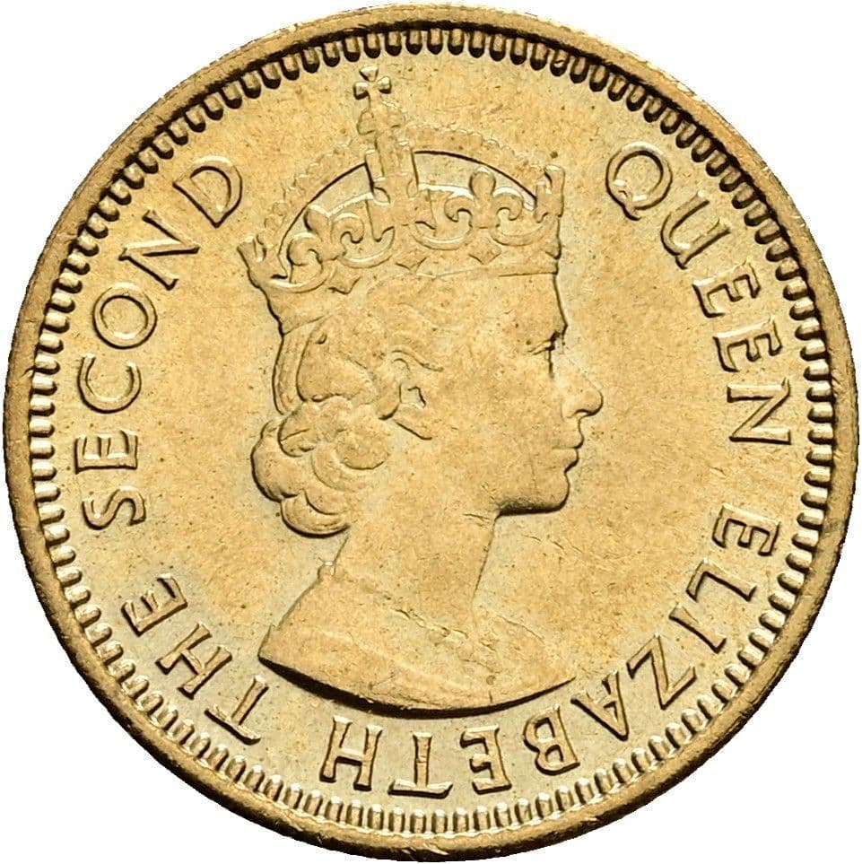 5 Cents Elisabeth II. 1971 – Vorderseite