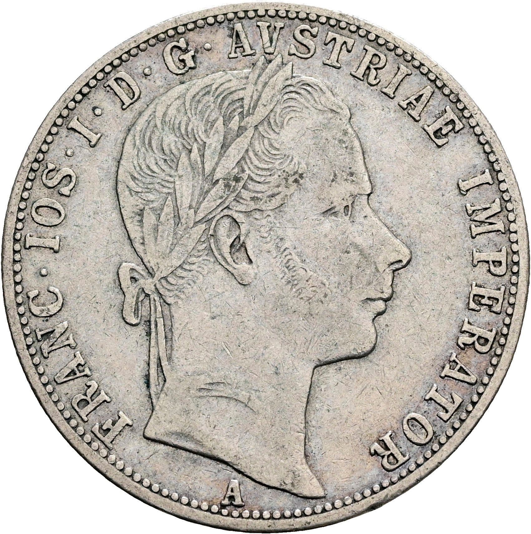 1 Gulden Franz Joseph I. 1848-1916 1860 A – Vorderseite