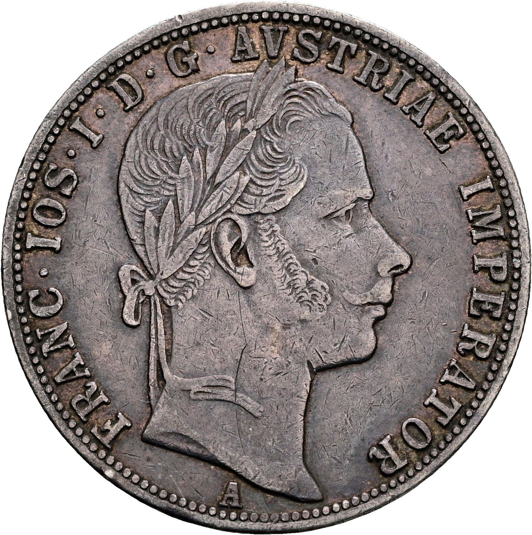 1 Gulden Franz Joseph I. 1848-1916 1861 A – Vorderseite