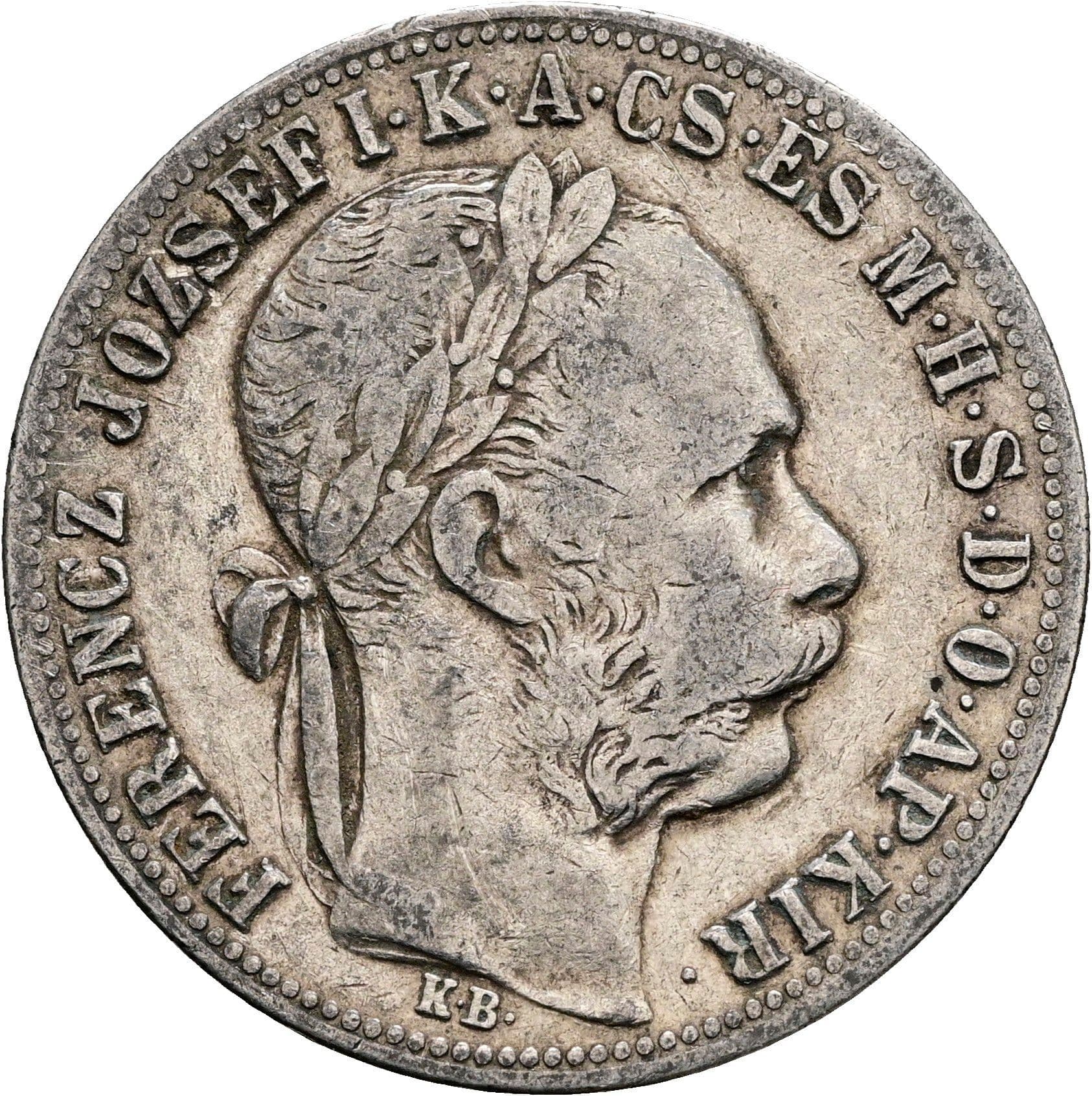 1 Forint Franz Joseph I. 1848-1916 1885 KB – Vorderseite