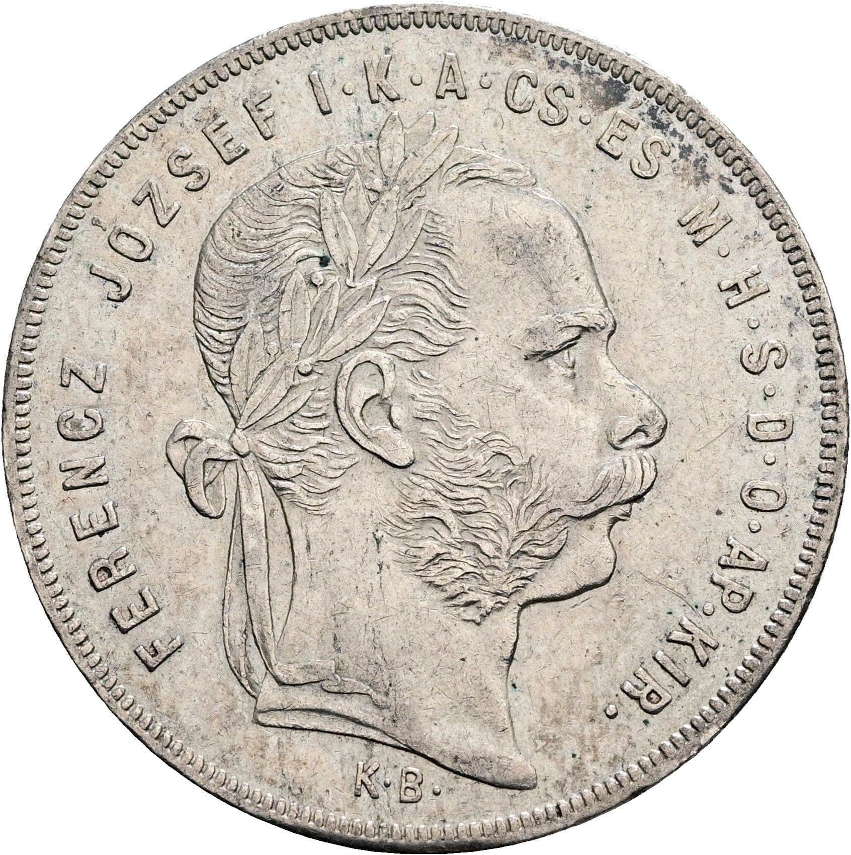 1 Forint Franz Joseph I. 1848-1916 1879 KB – Vorderseite